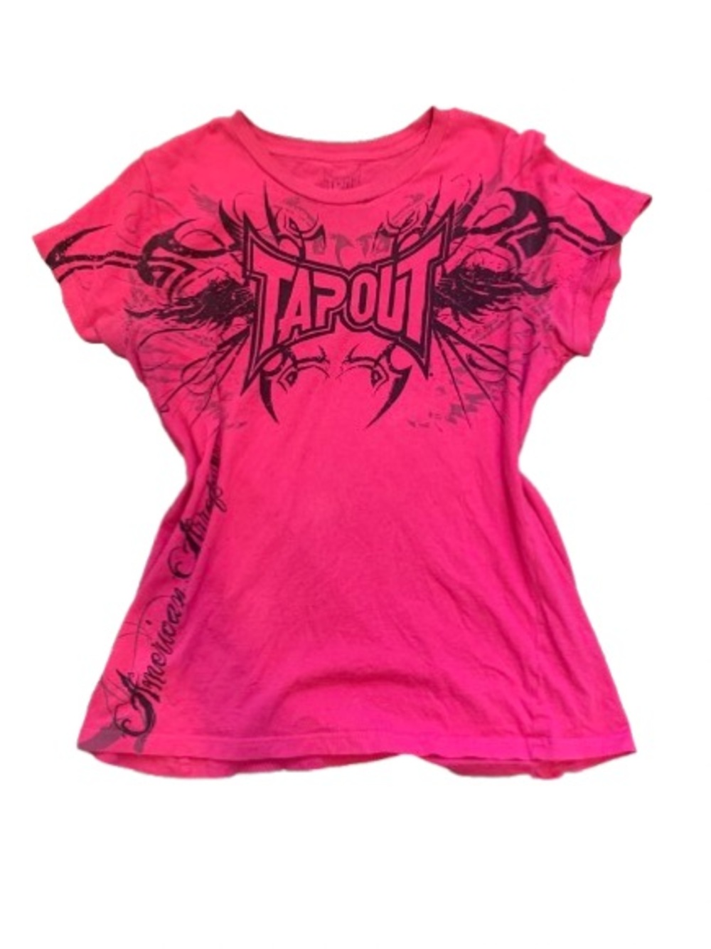 Tapout Hot Pink Graphic Short Sleeve Tee